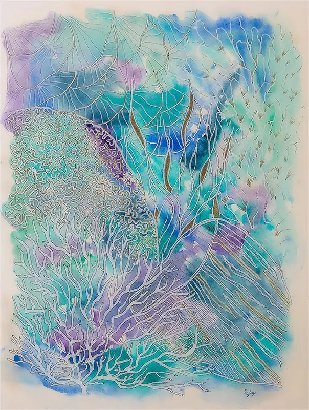 Calme profond, aquarelle de Stéphanie Callari
