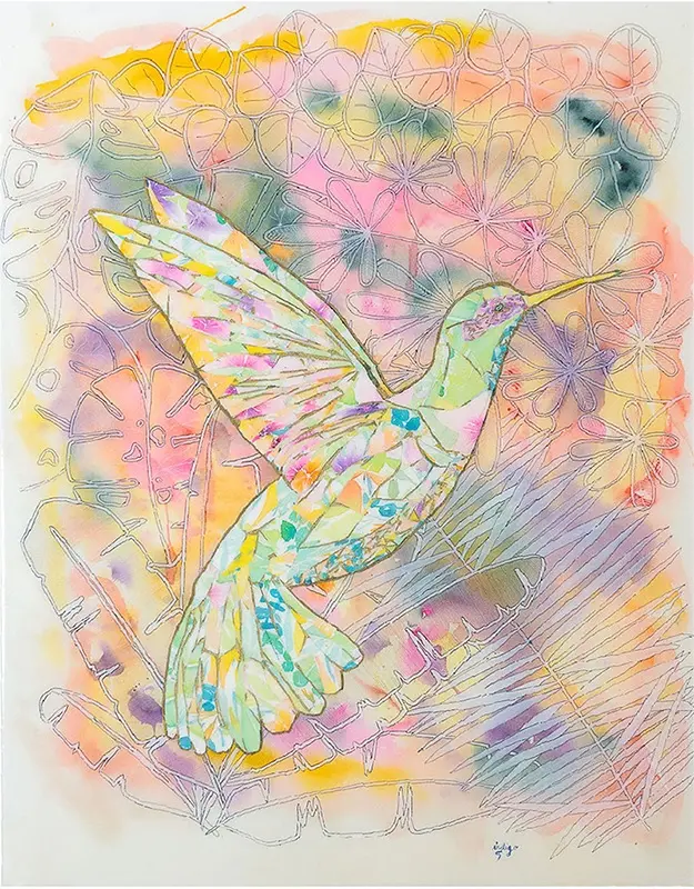 co LIBRE i, aquarelle de Stéphanie Callari