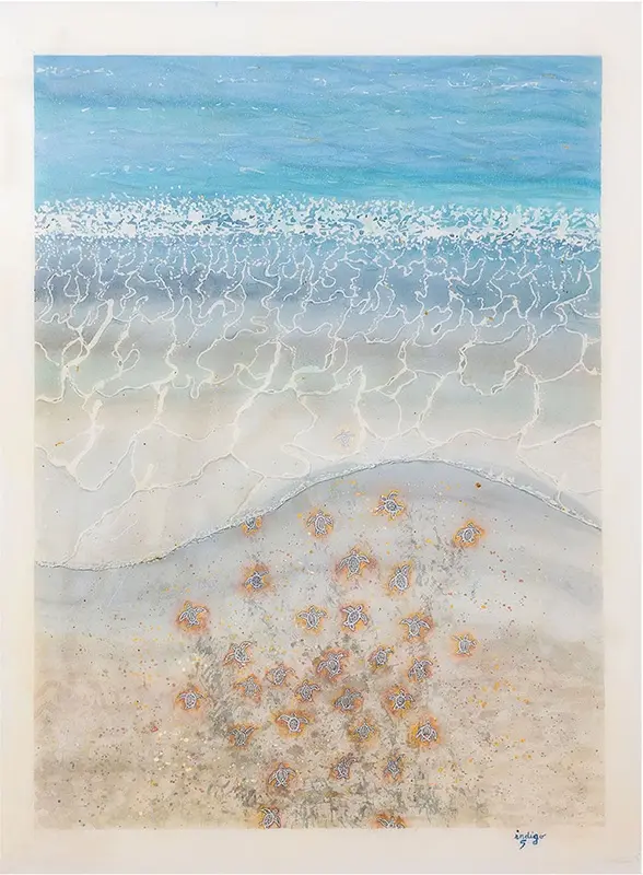 Luttes, aquarelle de Stéphanie Callari