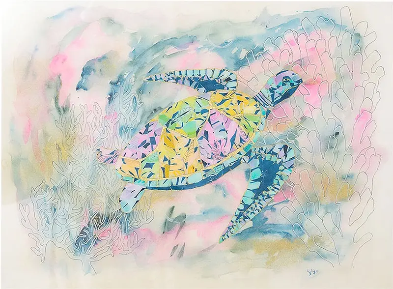 tORtue, aquarelle de Stéphanie Callari